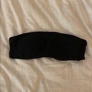 Black bandeau top.